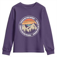 Perseid Meteor Shower Youth Sweatshirt Shooting Stars Astronomy Vintage Retro Mountain - Wonder Print Shop