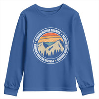 Perseid Meteor Shower Youth Sweatshirt Shooting Stars Astronomy Vintage Retro Mountain - Wonder Print Shop