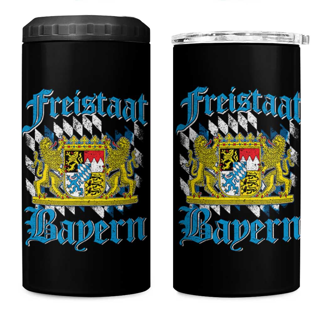 Freustaat Bayern 4 in 1 Can Cooler Tumbler Bavaria German Munich Oktoberfest - Wonder Print Shop