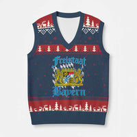 Freustaat Bayern V-Neck Knit Sweater Vest Bavaria German Munich Oktoberfest - Wonder Print Shop