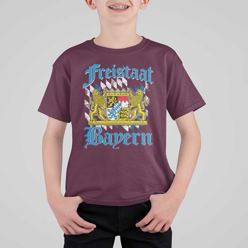 Freustaat Bayern T Shirt For Kid Bavaria German Munich Oktoberfest - Wonder Print Shop
