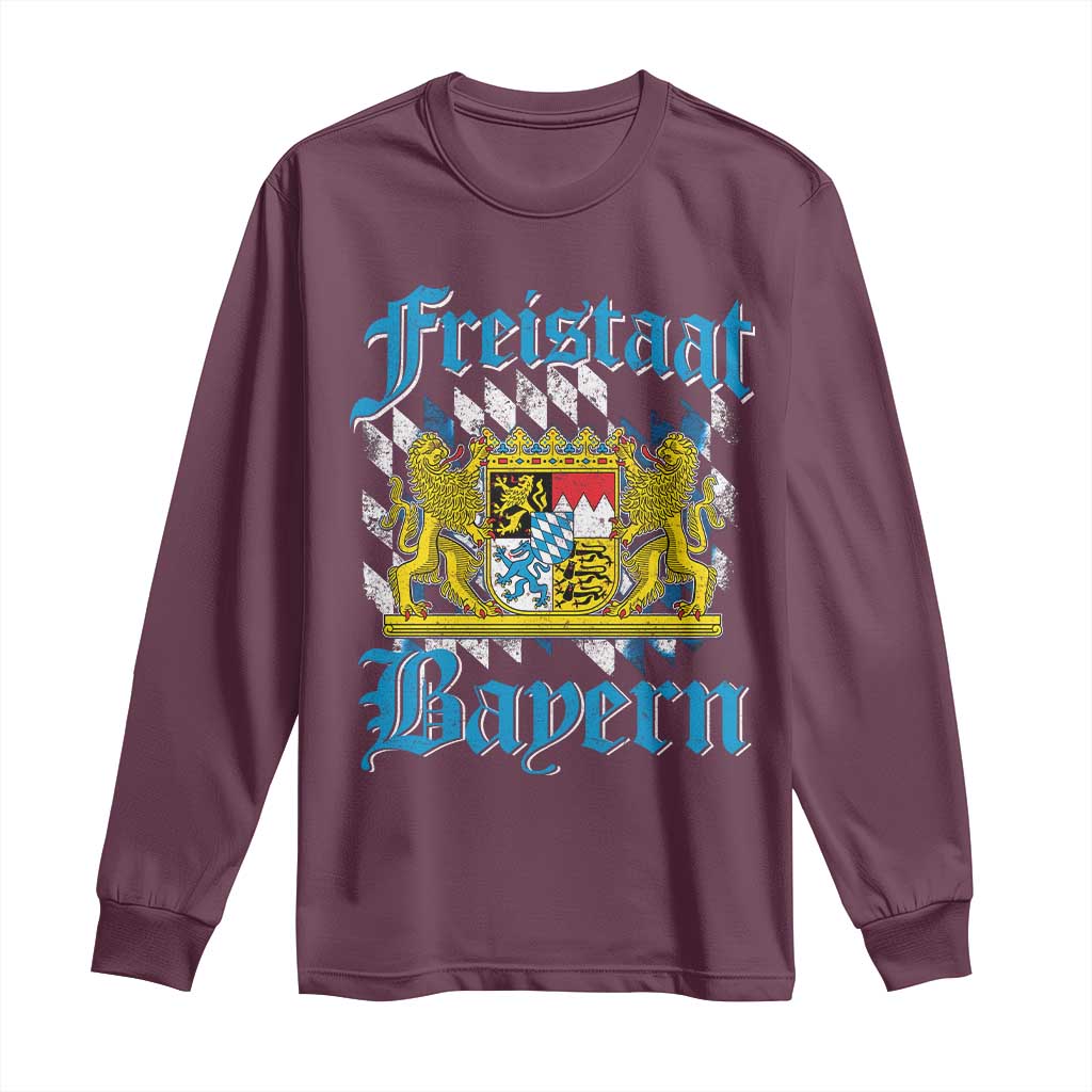 Freustaat Bayern Long Sleeve Shirt Bavaria German Munich Oktoberfest - Wonder Print Shop