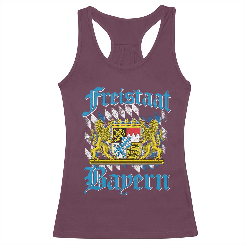 Freustaat Bayern Racerback Tank Top Bavaria German Munich Oktoberfest - Wonder Print Shop