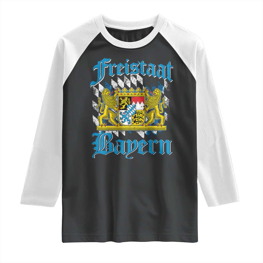 Freustaat Bayern Raglan Shirt Bavaria German Munich Oktoberfest - Wonder Print Shop