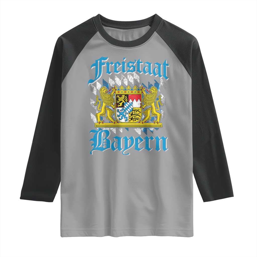 Freustaat Bayern Raglan Shirt Bavaria German Munich Oktoberfest - Wonder Print Shop