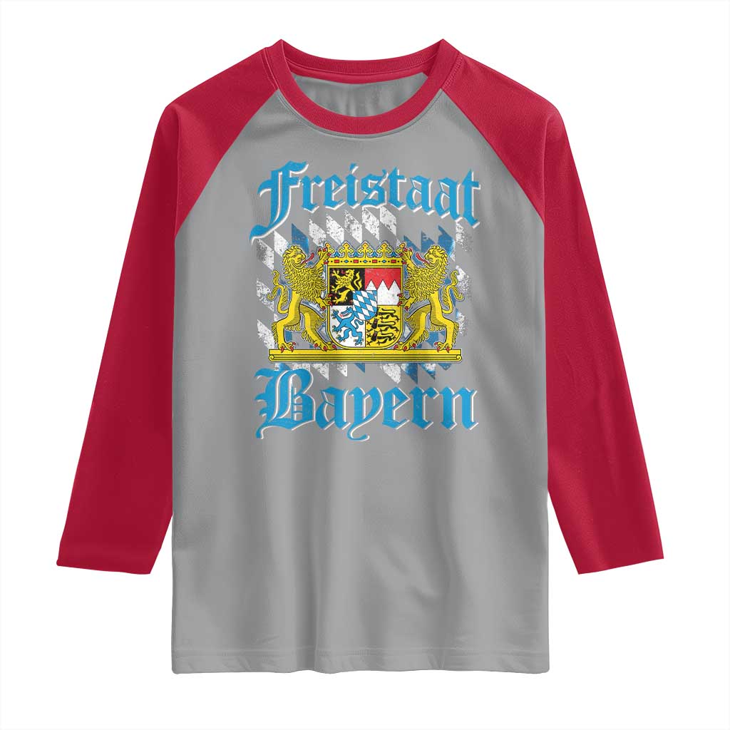 Freustaat Bayern Raglan Shirt Bavaria German Munich Oktoberfest - Wonder Print Shop