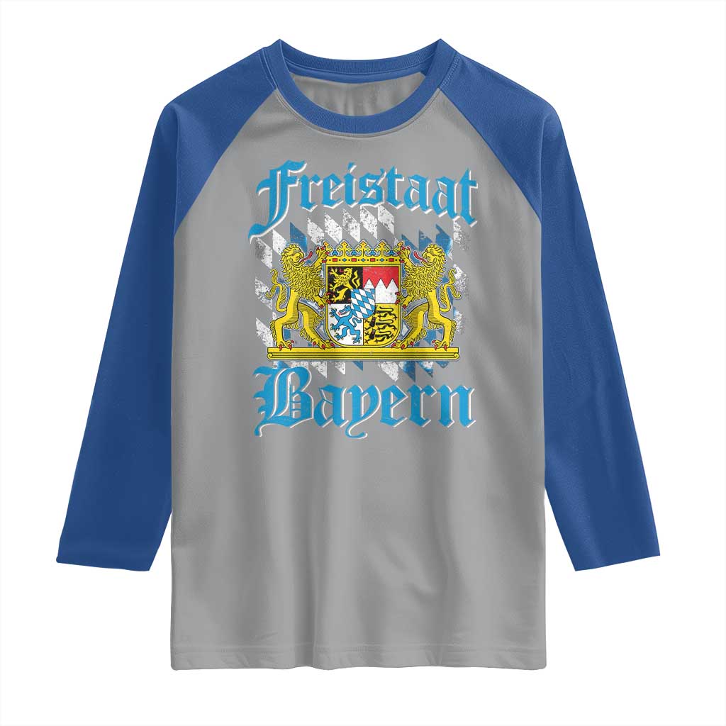 Freustaat Bayern Raglan Shirt Bavaria German Munich Oktoberfest - Wonder Print Shop