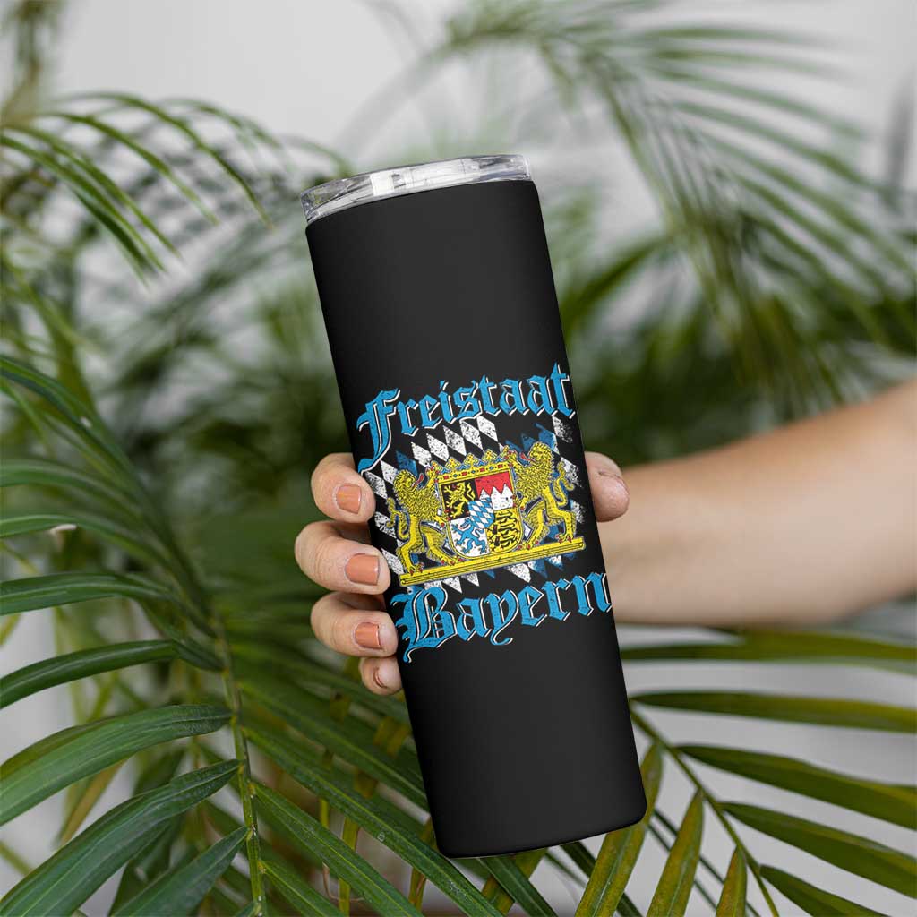 Freustaat Bayern Skinny Tumbler Bavaria German Munich Oktoberfest - Wonder Print Shop