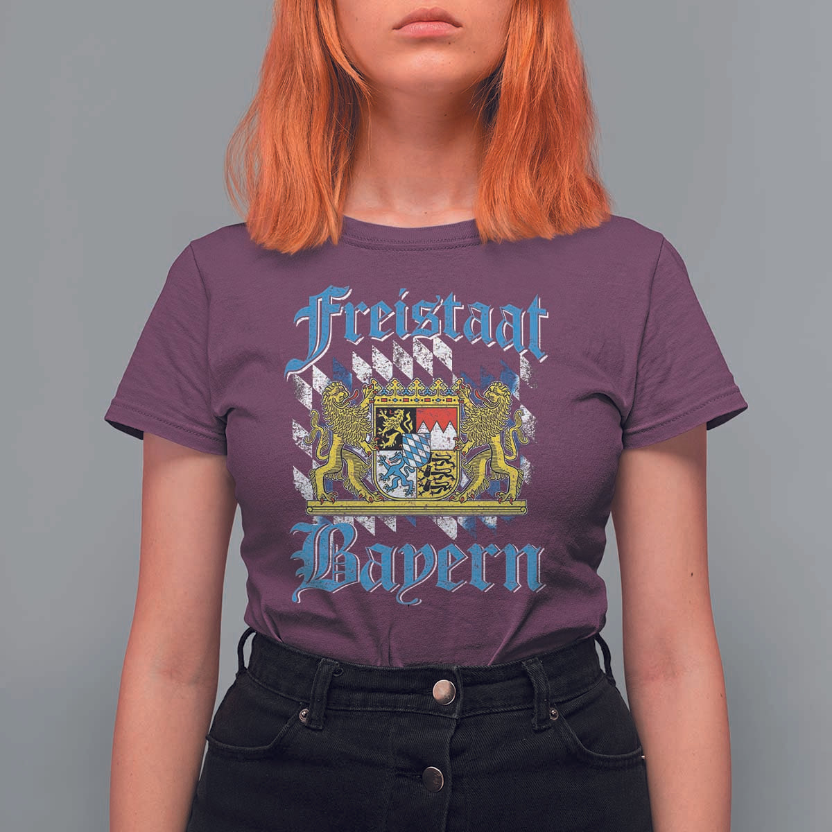 Freustaat Bayern T Shirt For Women Bavaria German Munich Oktoberfest - Wonder Print Shop