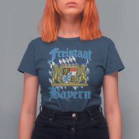Freustaat Bayern T Shirt For Women Bavaria German Munich Oktoberfest - Wonder Print Shop