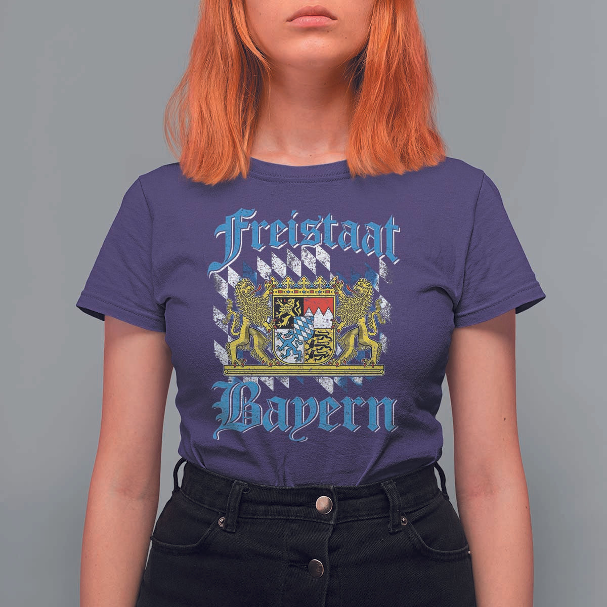 Freustaat Bayern T Shirt For Women Bavaria German Munich Oktoberfest - Wonder Print Shop