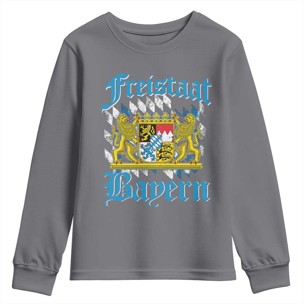 Freustaat Bayern Youth Sweatshirt Bavaria German Munich Oktoberfest - Wonder Print Shop
