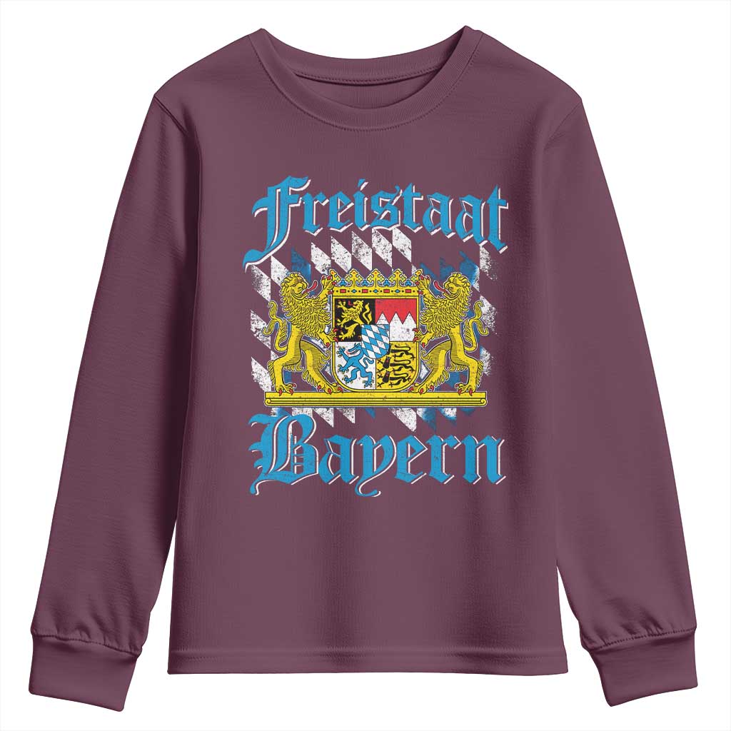 Freustaat Bayern Youth Sweatshirt Bavaria German Munich Oktoberfest - Wonder Print Shop