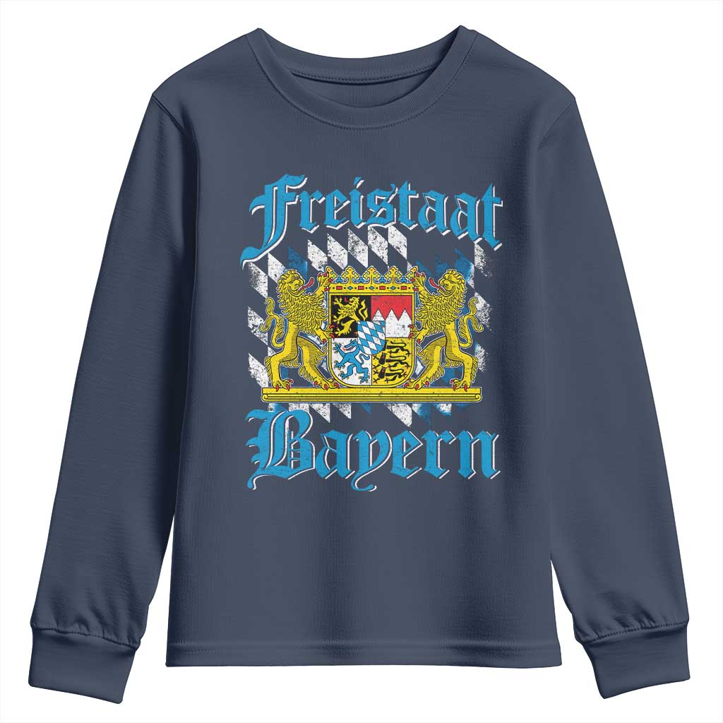 Freustaat Bayern Youth Sweatshirt Bavaria German Munich Oktoberfest - Wonder Print Shop