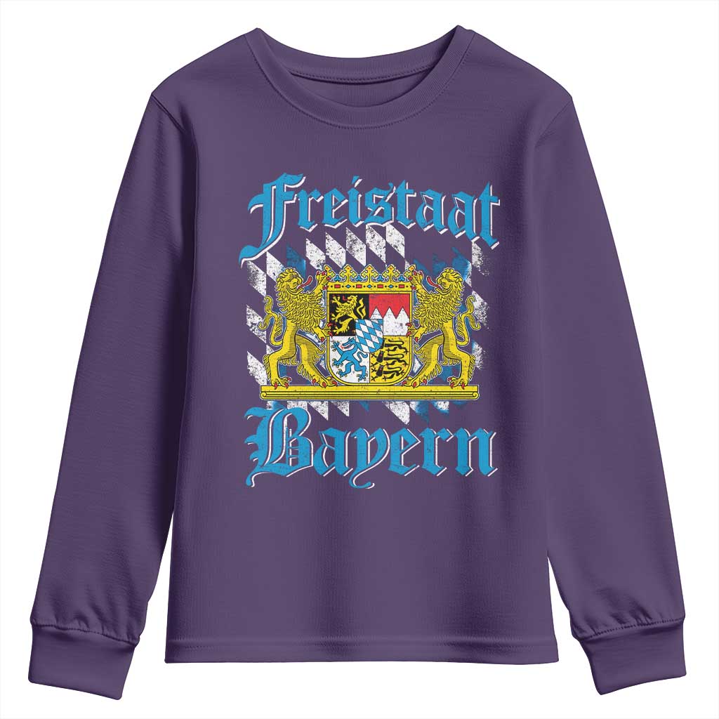 Freustaat Bayern Youth Sweatshirt Bavaria German Munich Oktoberfest - Wonder Print Shop