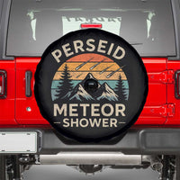 Perseid Meteor Shower Spare Tire Cover Shooting Stars Astronomy Vintage Mountain - Wonder Print Shop