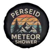 Perseid Meteor Shower Spare Tire Cover Shooting Stars Astronomy Vintage Mountain - Wonder Print Shop