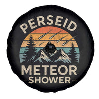 Perseid Meteor Shower Spare Tire Cover Shooting Stars Astronomy Vintage Mountain - Wonder Print Shop