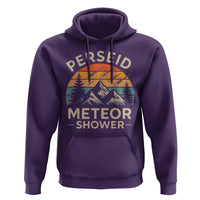 Perseid Meteor Shower Hoodie Shooting Stars Astronomy Vintage Mountain - Wonder Print Shop