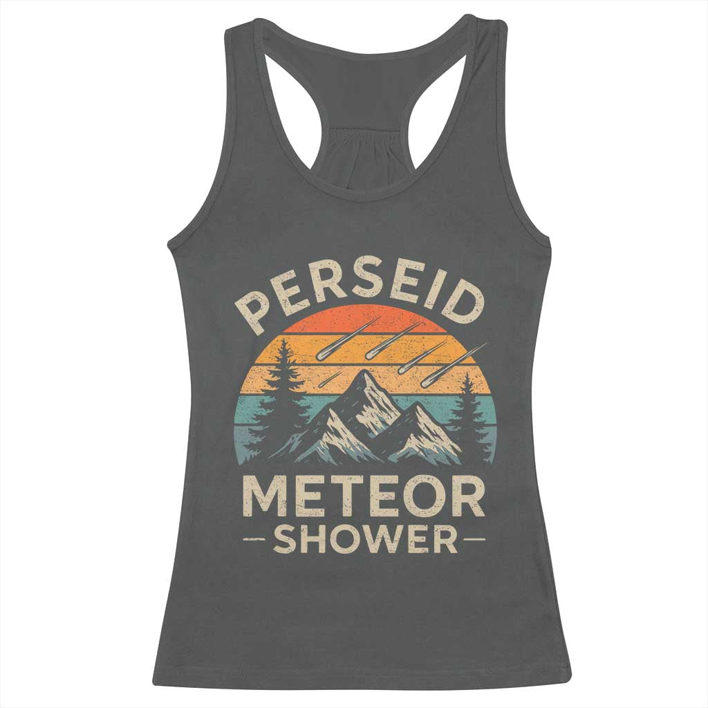 Perseid Meteor Shower Racerback Tank Top Shooting Stars Astronomy Vintage Mountain - Wonder Print Shop