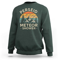 Perseid Meteor Shower Sweatshirt Shooting Stars Astronomy Vintage Mountain - Wonder Print Shop