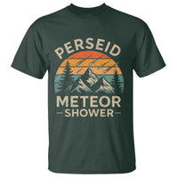 Perseid Meteor Shower T Shirt Shooting Stars Astronomy Vintage Mountain - Wonder Print Shop
