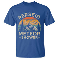 Perseid Meteor Shower T Shirt Shooting Stars Astronomy Vintage Mountain - Wonder Print Shop