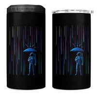 Perseid Meteor Shower Raining Astronaut With Umbrella 4 in 1 Can Cooler Tumbler - Wonder Print Shop