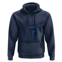 Perseid Meteor Shower Raining Astronaut With Umbrella Hoodie - Wonder Print Shop