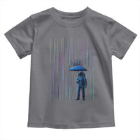 Perseid Meteor Shower Raining Astronaut With Umbrella Toddler T Shirt - Wonder Print Shop
