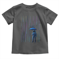 Perseid Meteor Shower Raining Astronaut With Umbrella Toddler T Shirt - Wonder Print Shop