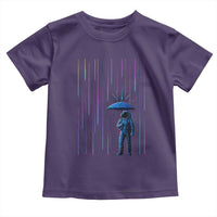 Perseid Meteor Shower Raining Astronaut With Umbrella Toddler T Shirt - Wonder Print Shop