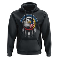 American Indian Veteran Hoodie Native American Veteran Eagle Dreamcatcher - Wonder Print Shop