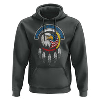 American Indian Veteran Hoodie Native American Veteran Eagle Dreamcatcher - Wonder Print Shop