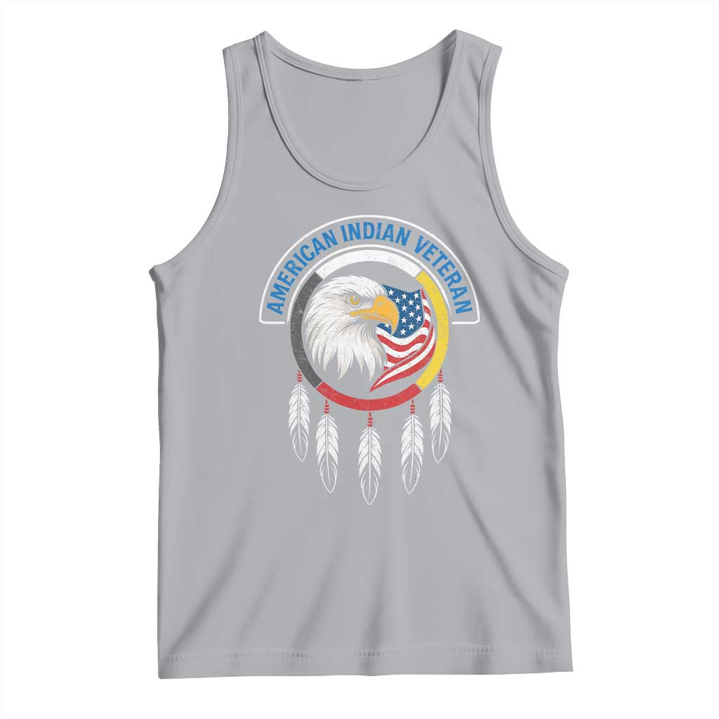 American Indian Veteran Tank Top Native American Veteran Eagle Dreamcatcher - Wonder Print Shop