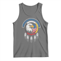 American Indian Veteran Tank Top Native American Veteran Eagle Dreamcatcher - Wonder Print Shop
