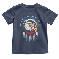 American Indian Veteran Toddler T Shirt Native American Veteran Eagle Dreamcatcher - Wonder Print Shop
