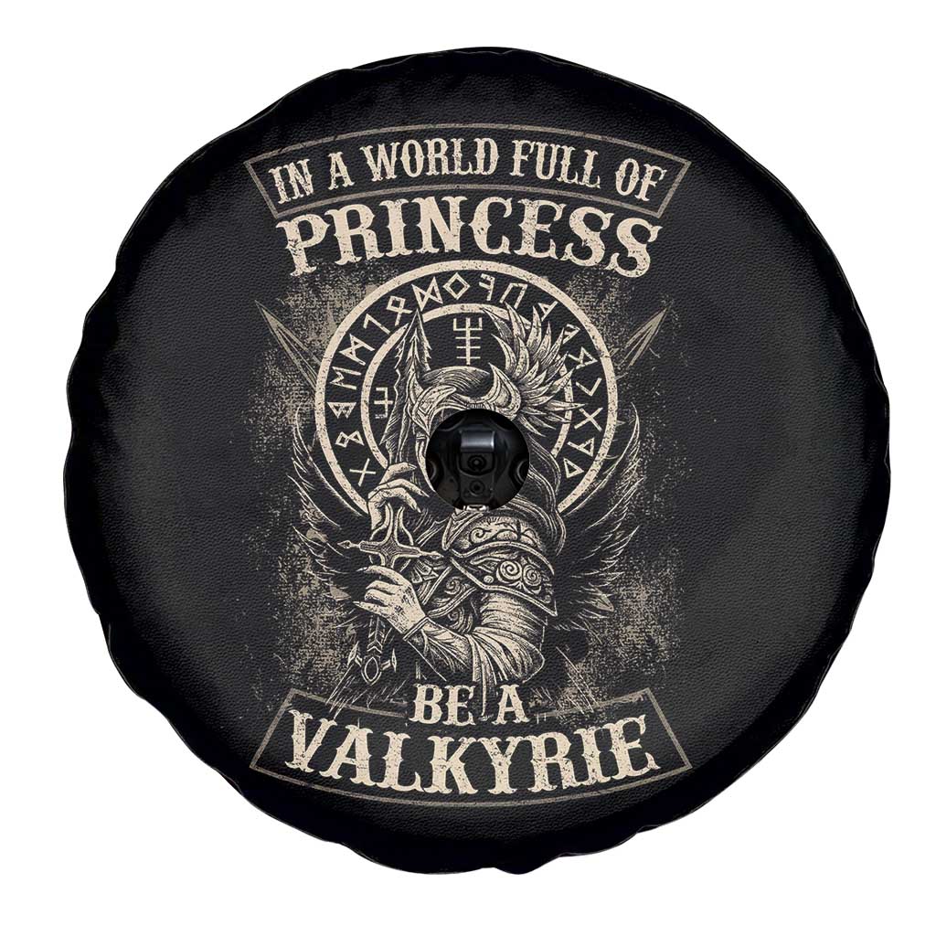 In A World Full Of Princess Be A Valkyrie Spare Tire Cover Viking Norse Mythology - Wonder Print Shop
