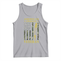 American Indian Veteran Tank Top Native American Veteran Feathers Camo Flag - Wonder Print Shop