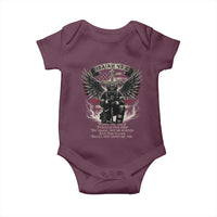 Christian Firefighter Baby Onesie When You Walk Through The Fire You Shall Not Be Burned American Flag