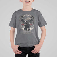 Christian Firefighter T Shirt For Kid When You Walk Through The Fire You Shall Not Be Burned American Flag