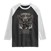 Christian Firefighter Raglan Shirt When You Walk Through The Fire You Shall Not Be Burned American Flag