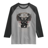 Christian Firefighter Raglan Shirt When You Walk Through The Fire You Shall Not Be Burned American Flag