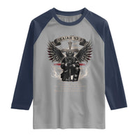 Christian Firefighter Raglan Shirt When You Walk Through The Fire You Shall Not Be Burned American Flag