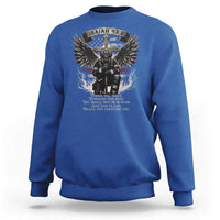 Christian Firefighter Sweatshirt When You Walk Through The Fire You Shall Not Be Burned American Flag