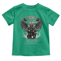 Christian Firefighter Toddler T Shirt When You Walk Through The Fire You Shall Not Be Burned American Flag