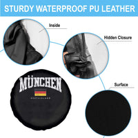 Munchen Deutschland Germany Spare Tire Cover Vintage Athletic Sports Design