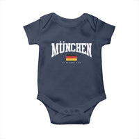 Munchen Deutschland Germany Baby Onesie Vintage Athletic Sports Design
