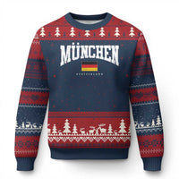 Munchen Deutschland Germany Ugly Christmas Sweater Vintage Athletic Sports Design