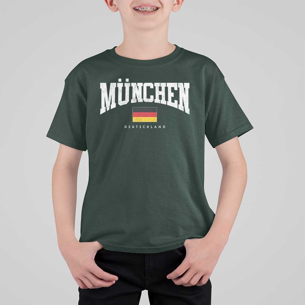 Munchen Deutschland Germany T Shirt For Kid Vintage Athletic Sports Design